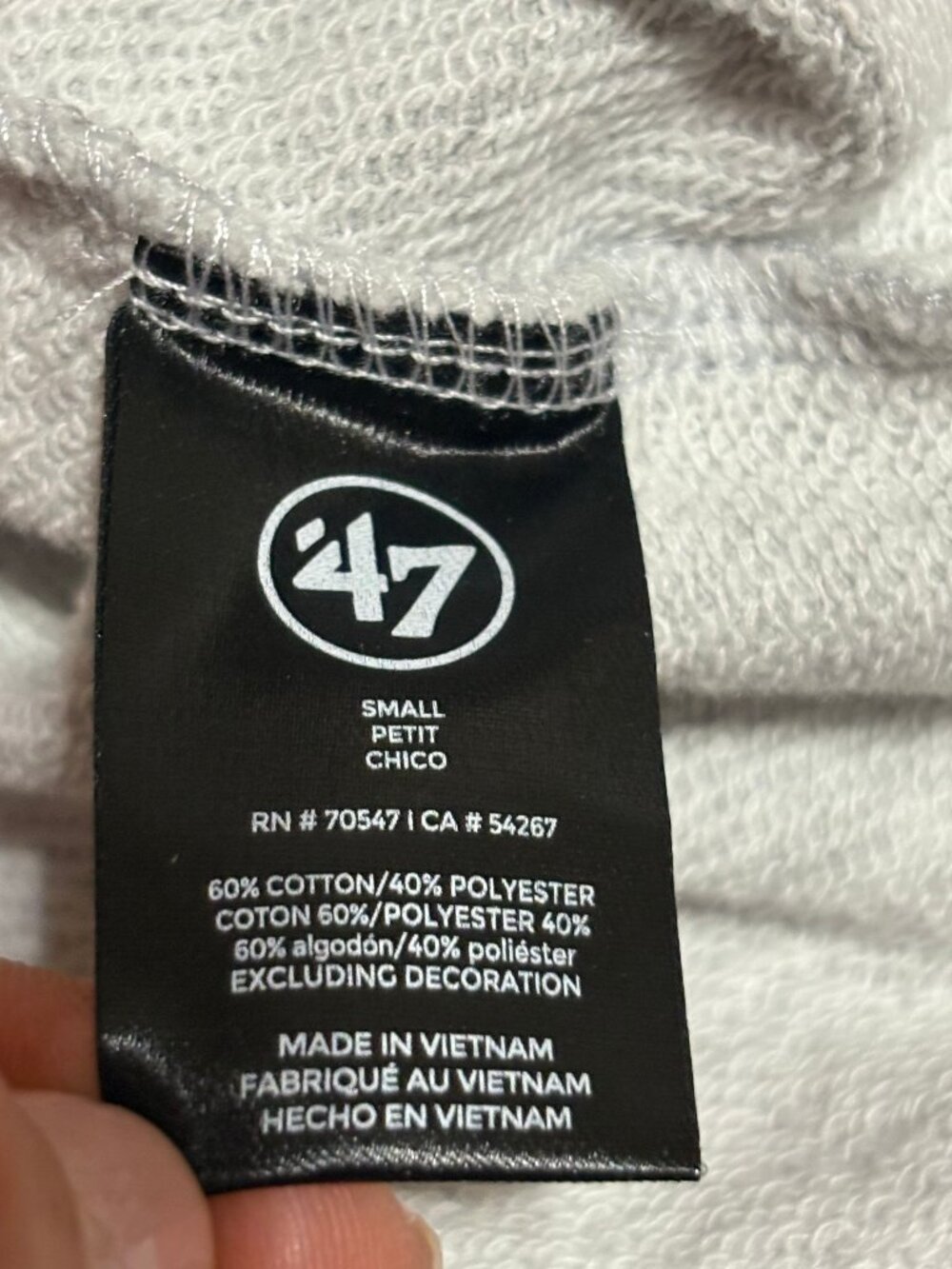 '47 Arizona State Quarter Zip Crop Sweatshirt Size Small - Picture 10 of 11